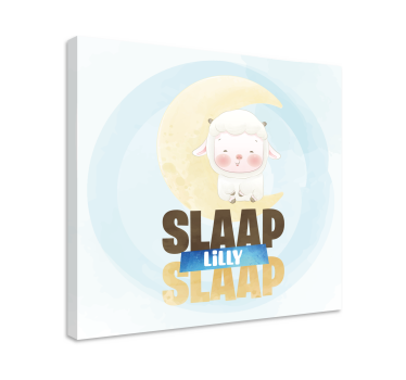 Canvas schilderij slaap kindje slaap - TenStickers