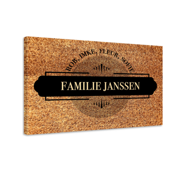 Familie naam canvas met namen - TenStickers