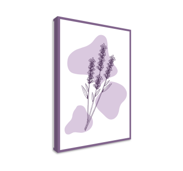 Tekening lavendelplant Canvas schilderijen bloemen - TenStickers