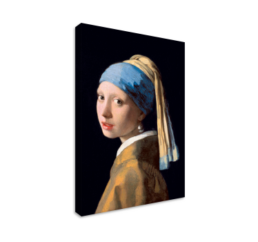 Het meisje met de parel canvas schilderij - TenStickers