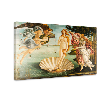 De Geboorte van Venus canvas schilderij - TenStickers
