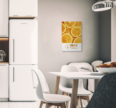 Sinaasappelen Canvas stilleven en fruit - TenStickers
