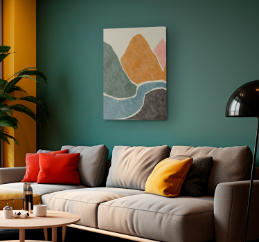 Canvas schilderij woonkamer moderne kunst abstract - TenStickers