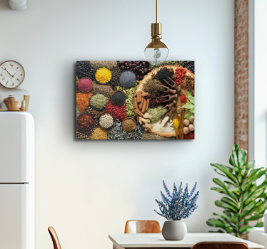 Canvas schilderij bar en restaurant Kleur kruiden - TenStickers