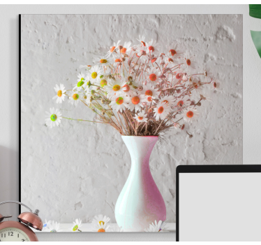 Boeket elegantie Canvas schilderij bloemen en planten - TenStickers