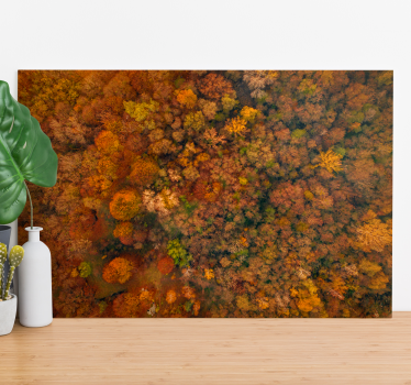 Canvas bomen herfstbosluifel - TenStickers
