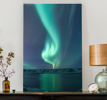 Canvas landschap aurora borealis weergave - TenStickers