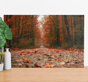 Canvas landschap herfstpad - TenStickers