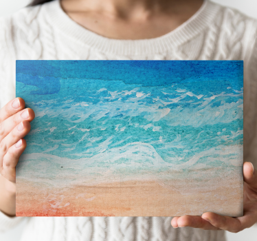 Canvas landschap oceaan golf rust - TenStickers