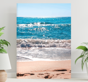 Canvas landschap zeezijde sereniteit - TenStickers