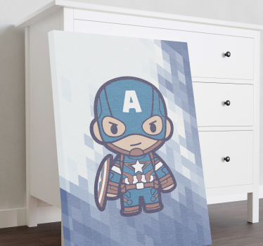 Canvas schilderij baby Captain America  - TenStickers