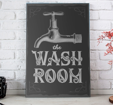 Canvas schilderij badkamer Wasruimte - TenStickers