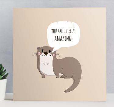 Canvas schilderij  woordspeling over dieren - TenStickers