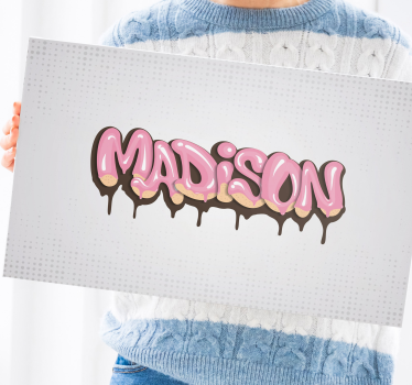 Canvas schilderij jongeren Aanpasbare graffiti voor jongeren - TenStickers