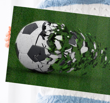 Canvas schilderij jongeren Voetbalveld - TenStickers
