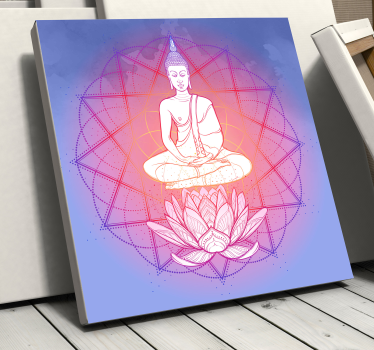 Canvas schilderij mandala Mandala boeddha mediteren - TenStickers