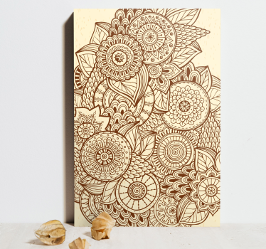 Canvas schilderij mandala Mandala geometrisch patroon - TenStickers