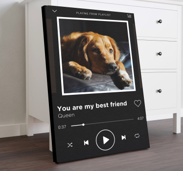 Canvas schilderij muziek Spotify - TenStickers