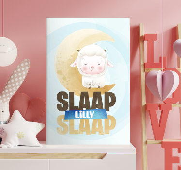 Canvas schilderij slaap kindje slaap - TenStickers