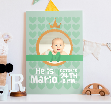 Canvas schilderij baby's he is mario - TenStickers