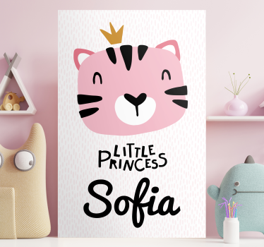 Canvas schilderij baby's kleine prinses sofia - TenStickers