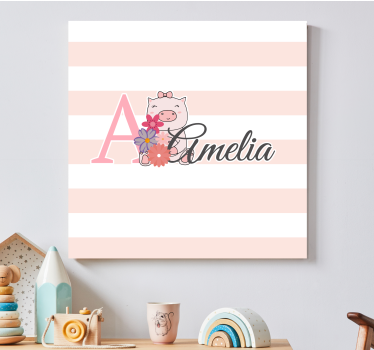 Canvas schilderij baby's speelse big - TenStickers