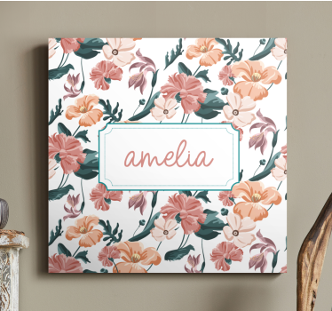 Canvas schilderij bloemen en planten op maat gemaakt - TenStickers
