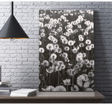 Canvas schilderij bloemen en planten paardebloem bloesems - TenStickers