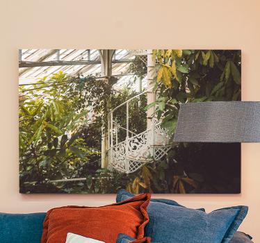 Canvas schilderij bloemen en planten weelderige compositie - TenStickers