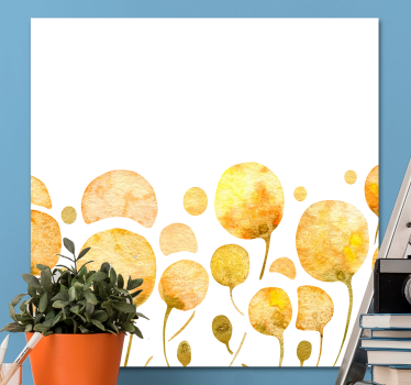Canvas schilderij bloemen en planten zonnige bloesems - TenStickers