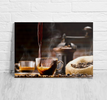 Canvas schilderij keuken Modern keukencafé - TenStickers