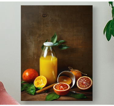 Canvas stilleven en fruit citrusvruchtenmix - TenStickers