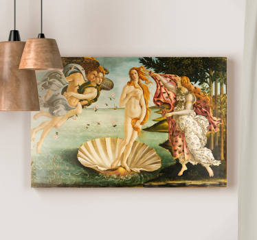 De Geboorte van Venus canvas schilderij - TenStickers