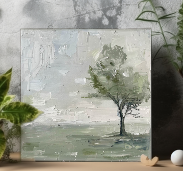 één grote boom Canvas bomen - TenStickers