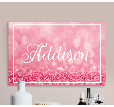 Glanzende roze gradientvloeistof canvas - TenStickers
