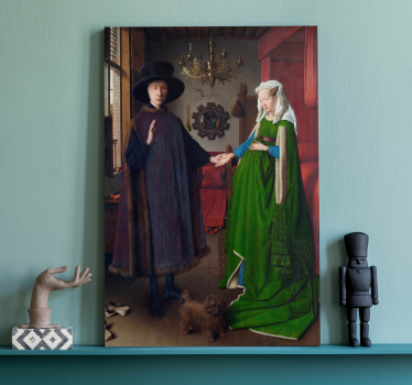 Het Arnolfini portret cavas schilderij - TenStickers