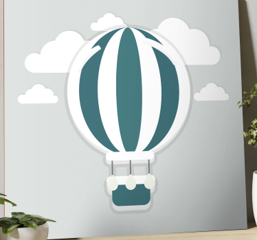 Heteluchtballon Canvas schilderij kinderkamer - TenStickers