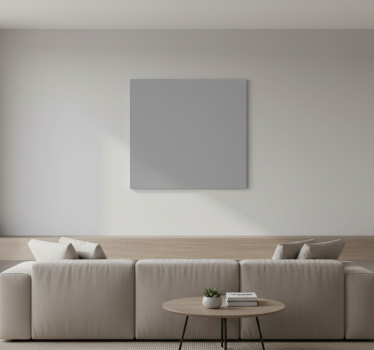Modern canvas schilderij eenvoudig grijs ontwerp - TenStickers