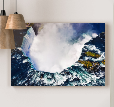 Niagara watervallen vanuit de lucht Canvas landschap - TenStickers
