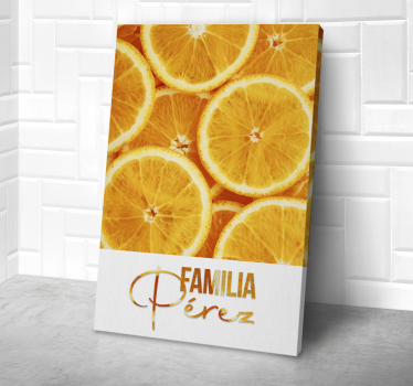 Sinaasappelen Canvas stilleven en fruit - TenStickers