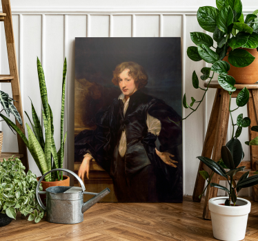 Van Dyck's zelfportret canvas schilderij - TenStickers