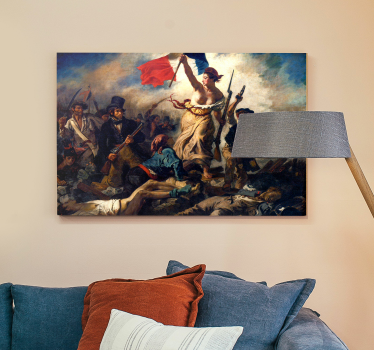 Vrijheid leidt het volk Canvas schilderij kunst - TenStickers