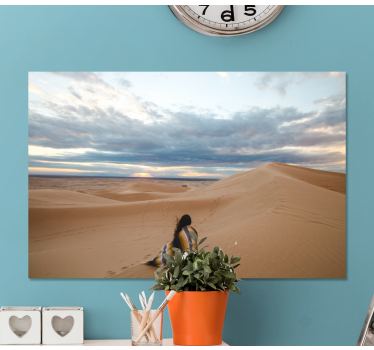 Woestijn eenzaamheid Canvas landschap - TenStickers