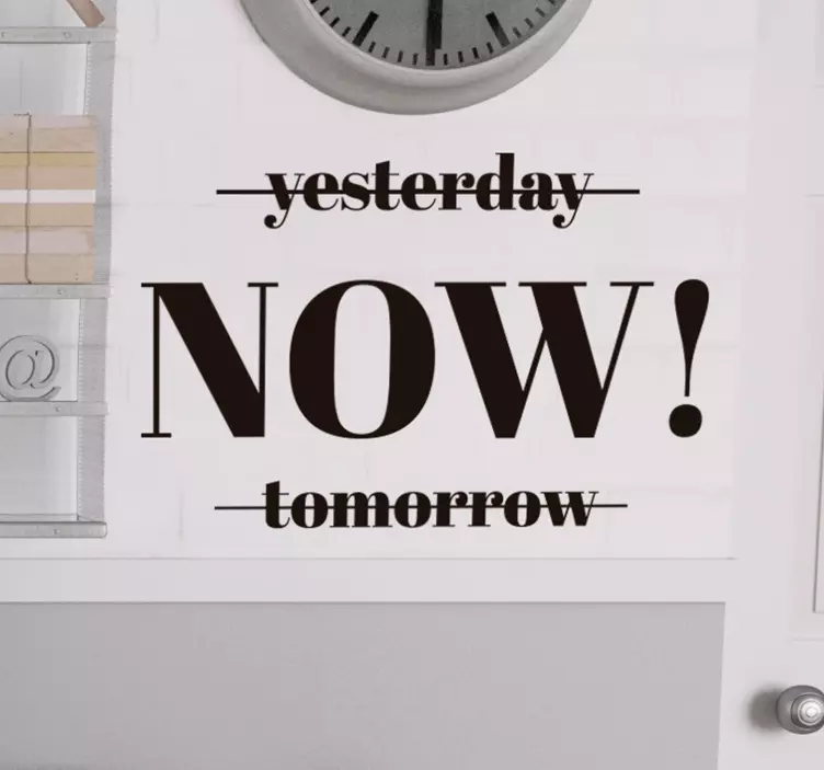 Zin minimalisme motiverende muursticker - TenStickers