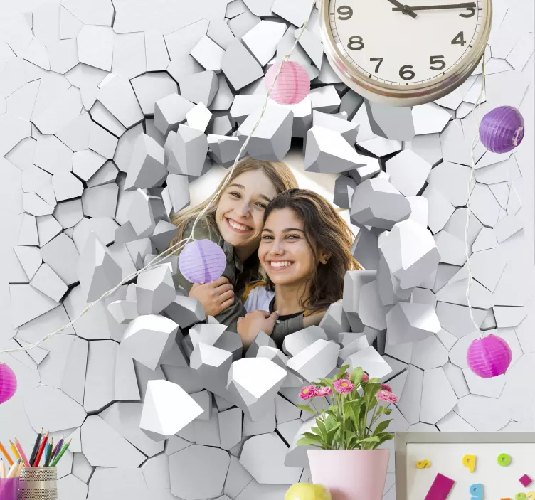 3D Muur Explosie Sticker - TenStickers
