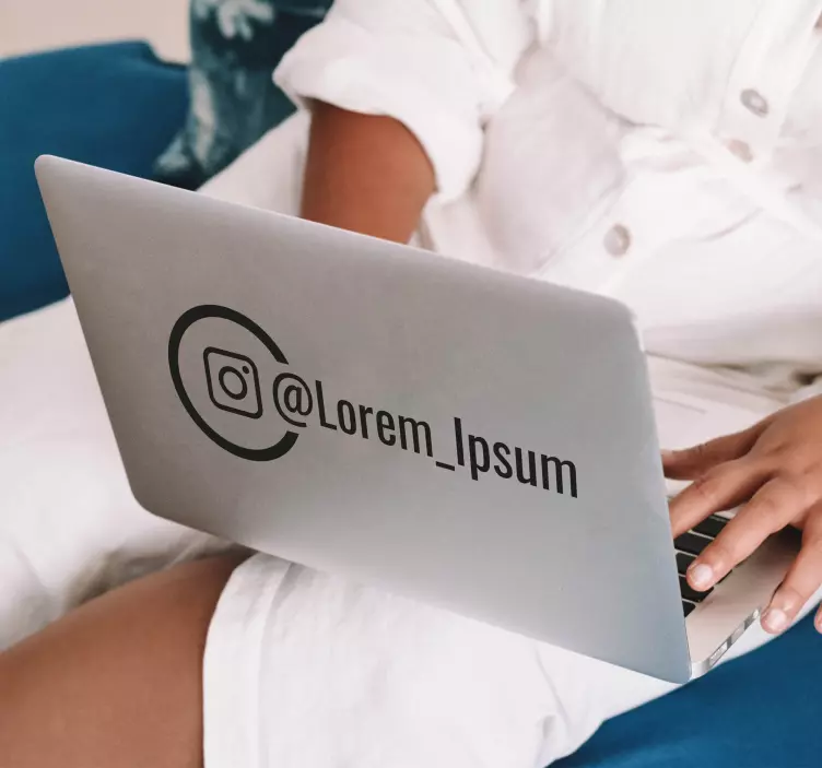 Bedrijfsstickers Etalage sticker instagram logo - TenStickers