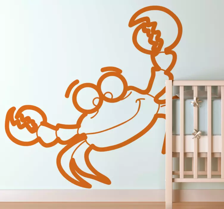 Sticker kinderkamer krab - TenStickers
