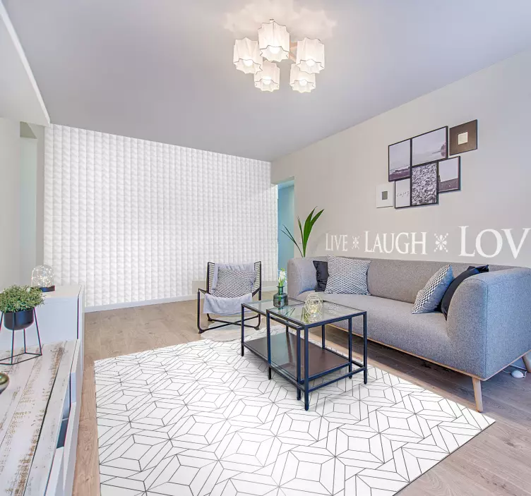 Muursticker Live Laugh Love - TenStickers