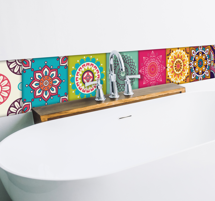 Marokkaanse ornamenten thuis zelfklevende muursticker - TenStickers