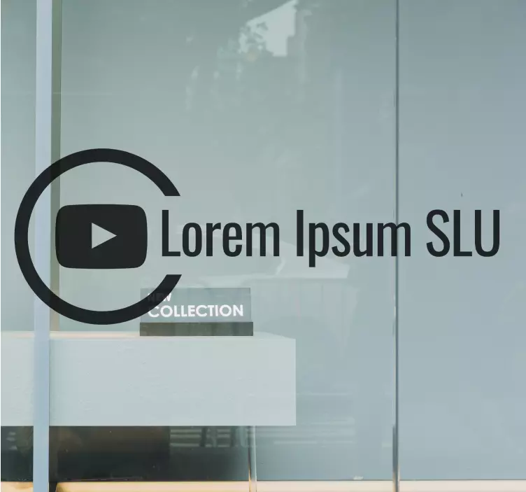 Etalage sticker kanaal merk embleem - TenStickers